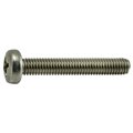 Midwest Fastener M6-1.00 x 40 mm Phillips Pan Machine Screw, Plain A2 Stainless Steel, 10 PK 38167